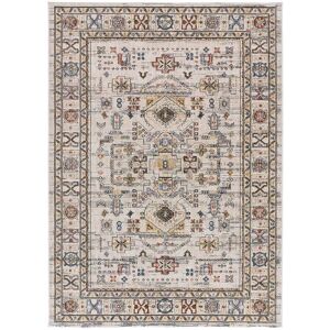 Unitrama Tapis de style vintage beige, 136X200 cm Beige 200x0x136cm