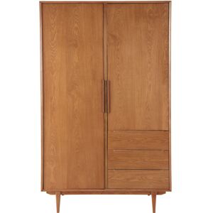 Maisons du Monde Armoire vintage 2 portes 3 tiroirs Marron 120x195x55cm