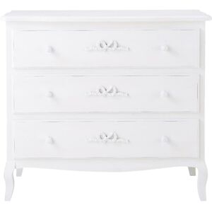 Maisons du Monde Commode en bois blanche L 90 cm Blanc 90x80x40cm