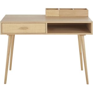 Maisons du Monde Bureau vintage 1 tiroir avec boîtes de rangement amovibles Beige 110x86x55cm