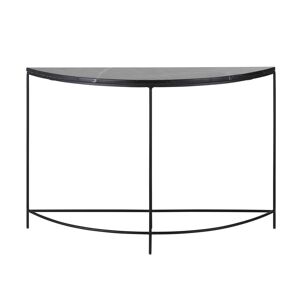 Maisons du Monde Console en métal et marbre noir Noir 120x80x35cm