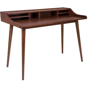 Meubles & Design Bureau vintage en bois de noyer 120cm Marron 120x88x60cm