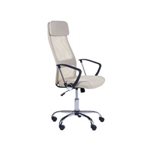 Beliani Chaise de bureau beige Beige 63x118x63cm