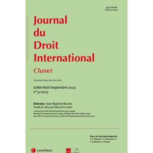 Info-Presse Journal du Droit International - Abonnement 11 mois