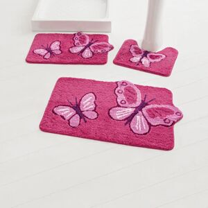 Tapis de bain fantaisie Papillons - BlancheporteCe tapis de bain est une oasis de douceur dans votre salle de bain !Tapis de bain : 60x100cmRose