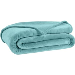 Couverture microfibre - BlancheporteUne couverture microfibre toucher peluche douce comme un câlin...Couverture 1 personne : 120x170 cmBleu