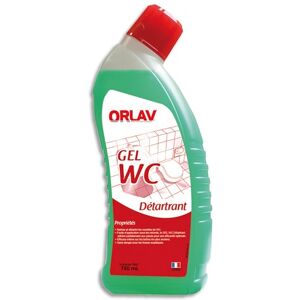 Flacon de 750 ml Gel Vert détartrant WC, nettoie détartre et désodorise parfum pin - Lot de 6