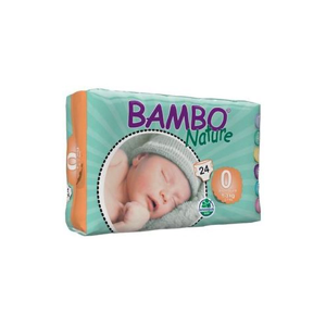 Bambo Nature Couche Taille 0 1-3kg 24 unités