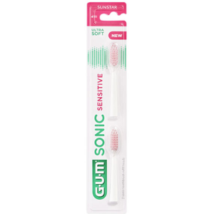 Gum Brosse à Dents Electrique N°4111 Sonic Sensitive Recharge Ultra Soft 2 unités