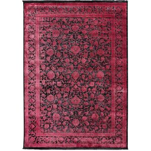 Atticgo Tapis vintage en noir et rouge, 200X290 cm