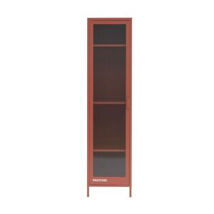 Drawer Armoire 1 porte en métal PANTONE H180cm terracotta