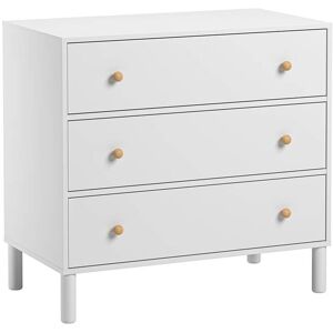 Vox Commode 3 tiroirs blanc