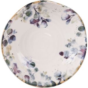 Table passion Lot de 6 assiettes creuses 19 cm multicolores en faïence