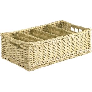Aubry Gaspard Range-couverts en osier blanc