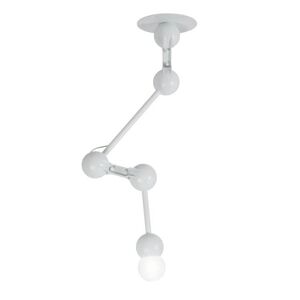 Plafonnier Forestier BRAS-Plafonnier Articulé Métal H135cm Blanc