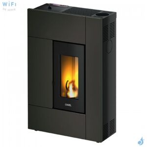 Poêle à granulés étanche CADEL Spirit 5 Up Air ventilé Puissance 5.2kW A+ WiFi Sortie Fumée Supérieure