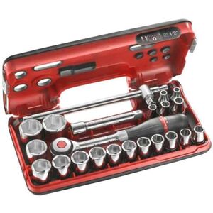 FACOM Coffret 22 pièces cliquet et douilles 1/2'' - S.360DBOX4PB