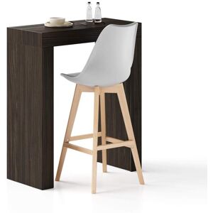 Mobili Fiver Table Haute Evolution 90x40, Noyer Américain