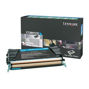 Lexmark Cartouche Toner C73X Cyan 10 000 pages LRP