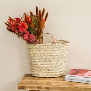 Panier en osier bohème - Interflora - Livraison de fleurs