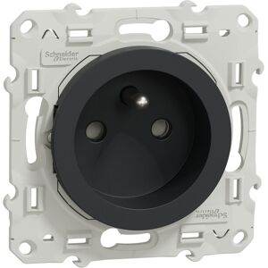 Prises de courant ODACE à vis 16A connexion rapide 2P+T anthracite - SCHNEIDER ELECTRIC - S540059