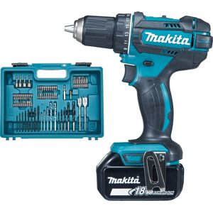 Perceuse-visseuse 18V + 2 batteries 3Ah + chargeur + coffret avec accessoires - MAKITA - DDF482RFX1