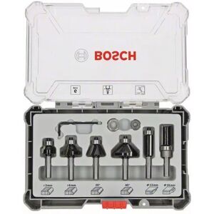 Coffret de fraises à araser et de bordage 6 pièces - BOSCH - 2607017469