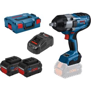 Boulonneuse 18V GDS 18V-1000 Professional + 2 batteries Procore 8 Ah + chargeur + L-Boxx 136 - BOSCH - 06019J8302