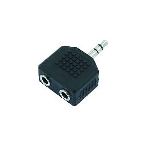 Omnitronic 2 jack sockets/1 jack 3.5mm stereo - Adaptateurs