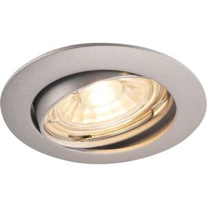 SLV PIKA, encastré de plafond intérieur, rond, orientable, gris argent, GU10/QPAR51, 50W max -B-Stock- Soldes% Lampes pour maisons et magasins