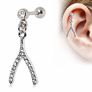 Piercing Street Piercing oreille cartilage hélix wishbone - Argenté