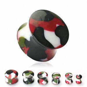 Piercing Street Piercing Plug Camouflage Acrylique - Marron