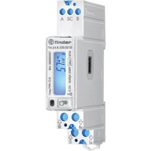 Compteur d'énergie Din monophasé Finder 40A MID avec NFC et RS485 7M2482300210