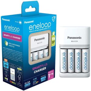 Chargeur Panasonic Eneloop Smart Plus Charger BQ-CC55 avec 4 piles AA 2000mAh
