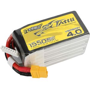 Tattu Gens Ace Batterie Lipo FPV Tattu R-Line Version 4.0 1550mAh 22.2V 6S1P 130C avec XT60
