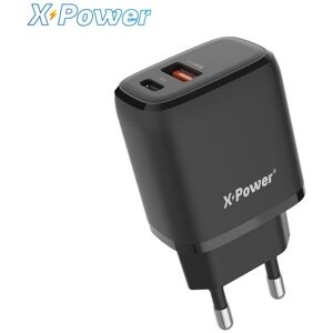 Chargeur Adaptateur Secteur vers USB-C et USB-A PD20W+QC3.0 X-Power VQT33