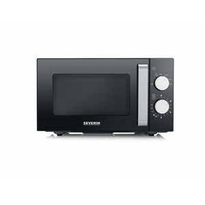 Severin MW7761 Micro-ondes fond céramique 26x26 cm, noir, 800 W, 20 L