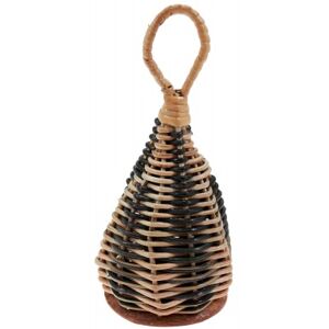 Roots Percussion Caxixi Moyen Osier Bicolore Fond Calebasse 17CM