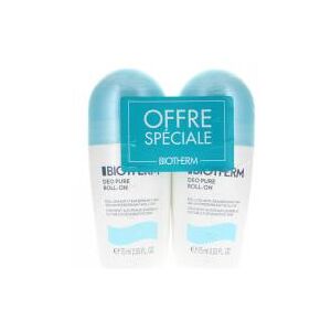 Biotherm Déo Pure Anti-Transpirant Roll-On Lot de 2 x 75 ml - Flacon-Bille 2 x 75 ml