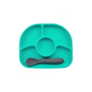 Bblüv Yümi Assiette et Cuillère en Silicone - Boîte 1 assiette + 1 cuillère