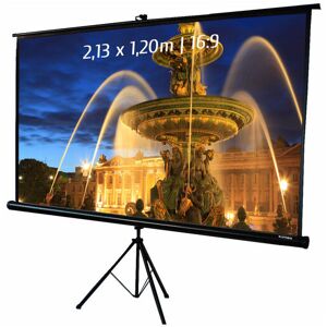 Kimex International Ecran de projection trépied - 2,13m x 1,20m 16:9