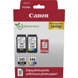 Canon Pack Noir et Couleurs PG-545 / CL-546