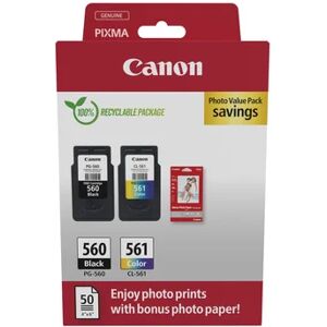 Canon Pack Noire + Couleur - CRG PG-560/CL-561 PVP