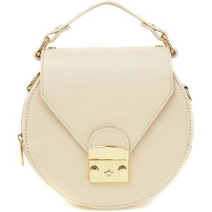 Roberta M - Sac à main en Cuir Nolly beige - 21x27.5x12 cm Beige