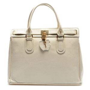 Roberta M - Sac à main en Cuir Enola beige - 27x33x17 cm Beige