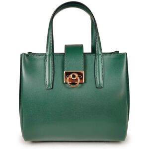 Mila blu - Sac à main en Cuir Efedra vert - 35x28x13 cm Vert