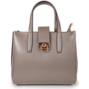 Mila blu - Sac à main en Cuir Efedra taupe - 35x28x13 cm Taupe