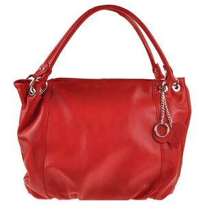 Mila blu - Sac à main en Cuir Clematide rouge - 45x30x14 cm Rouge