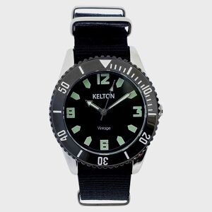 Kelton - Montre Homme Quartz Expédition en Tissu Nato noire Noir