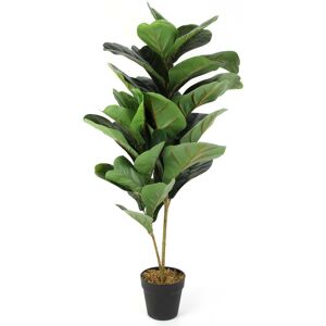 Home Deco Factory - Plante verte artificielle en pot - H.90 cm Vert